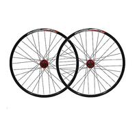 Paire de Roues VTT 26 Pouces, moyeux Avant et arrière en Alliage d'aluminium, Freins à Disque QR 100/135 mm, Jantes à Rayons Ronds 32 Trous, Compatible avec Cassettes 7 à 10 Vitesses.