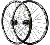 Paire De Roues VTT À Axe Traversant 26/27,5 Pouces, Frein À Disque En Alliage D'Aluminium HG Roulement Étanche 32H Roue Avant Et Arrière 29ER Jante De Vélo Pour 7-12 Vitesses 2215G,Noir,27.5inch