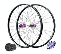 Paire de Roues VTT à axe traversant 27,5/29 Pouces, Alliage d'aluminium, Plateau 54 Dents Central Lock, 4 roulements étanches, Jante de 148 mm, Compatible 7 à 12 Vitesses, 1950 g