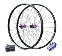 Paire de Roues VTT à axe traversant 27,5/29 Pouces, Alliage d'aluminium, Plateau 54 Dents Central Lock, 4 roulements étanches, Jante de 148 mm, Compatible 7 à 12 Vitesses, 1950 g