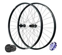 Paire de Roues VTT à axe traversant 27,5/29 Pouces, Alliage d'aluminium, Plateau 54 Dents Central Lock, 4 roulements étanches, Jante de 148 mm, Compatible 7 à 12 Vitesses, 1950 g