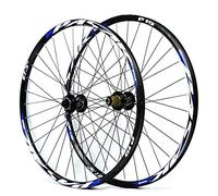 Paire de Roues VTT à Double Usage, à Blocage Rapide et axe traversant, 26, 27,5 et 29 Pouces, Avant et arrière, Freins à Disque, Jantes Double paroi à 6 Griffes.