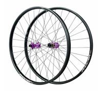 Paire De Roues VTT Boost 26/27.5/29 Pouces, Axe Traversant 110/148mm, Cliquet 36T, Freins À Disque Center Lock, Jantes en Aluminium Double Paroi, Cassette 8/9/10/11 Vitesses(Purple,27.5")