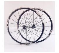 Paire de Roues VTT/Roue de Route 700C en Alliage D'Aluminium Jantes 30 mm 20 Trous 2 Roulements à l'avant Et 4 à L'Arrière Moyeux à Visser/Collier de Frein/Blocage Rapide Entraxe 100/135 mm Compa