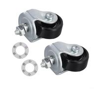 Paire de roulettes pivotantes au design compact pour une utilisation intensive avec chariots hydrauliques de 2 tonnes dans les espaces de travail