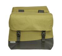 New Looxs Double sacoche Oslo Joli pour porte-bagages - 39 l - Polyester recyclé - Vert olive/Jaune