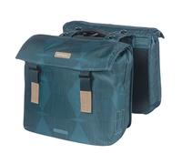 Paire de sacoches de porte-bagages élégance plaque mik Basil Bleu 40/49 L