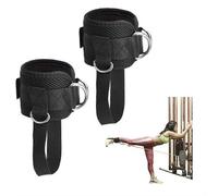 Paire De Sangles De Cheville Réglables Pour Appareils À Câble (2025) Avec Anneaux 4 D Pour Exercices De Flexion Des Fessiers Et Extensions De Jambes