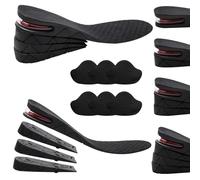 Paire de Semelles Intérieures 4 Couches Augmentateur de Hauteur pour Chaussures, Coussin Unisex avec Augmentation de Hauteur