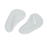 Paire de semelles intérieures élastiques en silicone sans traces adhésives pour voûte plantaire - Correction plate - Doux et confortable - Résistant aux chocs
