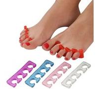 Paire de séparateurs d'orteils en silicone - Rouge Rouge G