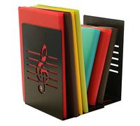 Paire de Serre-Livres créatifs en Forme de Note de Musique et en métal Solide pour Enfants, passionnés de Musique et décoration d’intérieur ou de Bureau