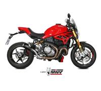 2 Pot D'Echappament MIVV MK3 Carbone pour DUCATI MONSTER 821 2018 > 2020