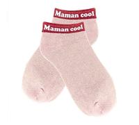 STC Socquettes paillettes Maman Cool Rose Clair Taille Unique (36-42)