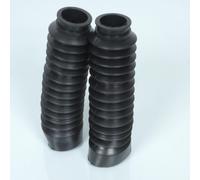 Paire De Soufflet De Fourche Noir Ø30x50x195mm Pour Moto Cyclomoteur Cyclo