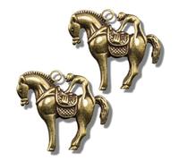 Paire de statues créatives de cheval et de singe du zodiaque en laiton, porte-clés, pendentif, mascotte