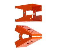 Paire de supports de chevalet de sciage avec canaux de planche | Forme pliante à charnière, trous de fixation préformés, matériel de pour le travail du bois pour les