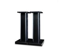 Paire de supports de haut-parleur en bois - 50 cm avec câbles cachés et remplissage de sable, parfaits pour les systèmes audio/visuels domestiques - Améliore la qualité du son et l'esthétique