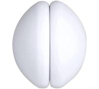 Paire de supports de rideau de douche anti-gonflement Noir (Blanc) | Design robuste, empêche le mouvement du rideau, garde l'eau à l'intérieur de la baignoire, facile à installer, paire incluse