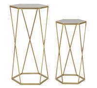 PAIRE DE TABLES HEXAGONALES