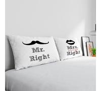 Paire de taies d'oreiller 100% Coton, Impression numérique, PR-14