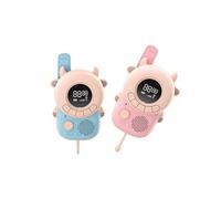 Paire de Talkie-walkie Enfant avec Ecran LCD Modèle Meuh-meuh Bleu / Rose