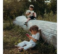 KIDYWOLF KIDYTALK Talkies-Walkies pour Enfants - Lot de 2 - Portée jusqu'à 6 km - Rechargeable - Bleu & Rouge - 5+