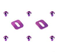 Paire de taquets de pédale de vélo avec vis compatibles avec les pédales Time pour Xpresso et Xpro avec ajustement et construction de précision (violet)
