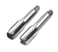 Paire de tarauds cannelés droits pour filetage métrique fin, 12 mm, 14 mm, 16 mm, 18 mm, 20 mm, pour matériau HSS, compatible avec une utilisation en machine et manuelle (M16 x 1,5 mm)