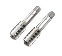 Paire de tarauds de machine HSS à filetage fin et cannelé pour le travail du métal, filetage manuel pour acier inoxydable, fer (M14 x 1,5 mm)