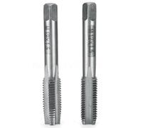 Paire de tarauds métriques cannelés pour droitier en acier inoxydable, fer, aluminium, filetage fin de 12 mm, 14 mm, 16 mm, 18 mm, 20 mm, pas de 1,5 mm, paire (M12 x 1,5 mm)