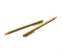 Paire de tiges de radiesthésie en laiton pour la chasse paranormale, 57 cm Psychic L-Rods avec plateau pivotant à 360 degrés, outils de géomancie réglables pour