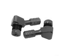 Paire de tiges de valve coudées coudées pour roues de vélo et scooter - Buse d'air en alliage pièces de rechange argent titane