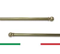 Paire de TIGES Tex Ajustables en Laiton Poli pour Rideau de Verre - Cm. 55-100