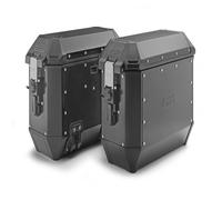 Paire de Valises Latérales - GIVI - Trekker Alaska - Aluminium - 36L - Noir