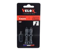 Paire de valve de pneu tubeless obus démontable P2R Schrader Velox Noir