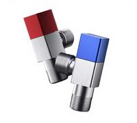 Paire de valves d'angle pour lavabo de salle de bain Installation facile à | Cuivre raffiné épais, contrôle du froid chaud, résistant à l'usure, sans danger pour la salle de bain, longue durée de vie