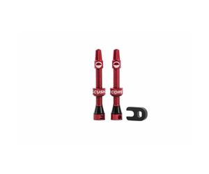 Paire de valves tubeless CushCore Rouge