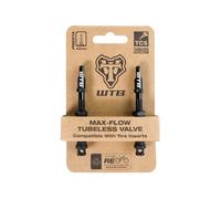 Paire De Valves Tubeless TCS AL MAX-FLOW Compatibles Inserts De Pneus 46 Mm, Ner
