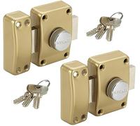 Paire de verrous de porte à bouton Cylindre 45 mm Double verrou s&