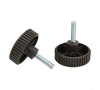 Paire de vis de fixation en plastique noir pour balancelle de jardin, accessoires de parapluie durables pour fixer le cadre, pour une installation facile