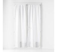Douceur d'Intérieur – Paire de voilages Haltona – Blanc effet lin tissé – 70 x 200 cm