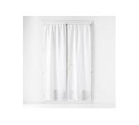 Paire de Voilage Passe-Tringle "Haltona" 70x200cm Blanc