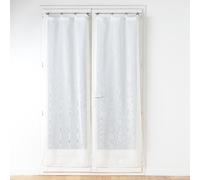 Douceur d'Intérieur – Paire de voilages Davina – Voile tissé à œillets plastique – Blanc 2 x 70 x 200 cm