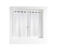 - Paire de voilages Adèle - 60 x 90 cm - Blanc - Douceur d'intérieur