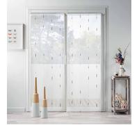 Paire de Voilages ""Chenilla"" 70x200cm Gris