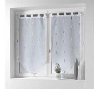 Paire de Voilages "Chenilla" 70x240cm Gris Gris G