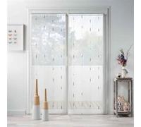 Paire de Voilages "Chenilla" 70x240cm Gris Gris G