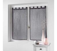 Paire de Voilages "Filiane" 60x90cm Anthracite Gris G
