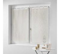 Voilage DOUCEUR D'INTERIEUR Paire droite passants 2 x 60 x 90 cm effet lin tisse haltona Naturel